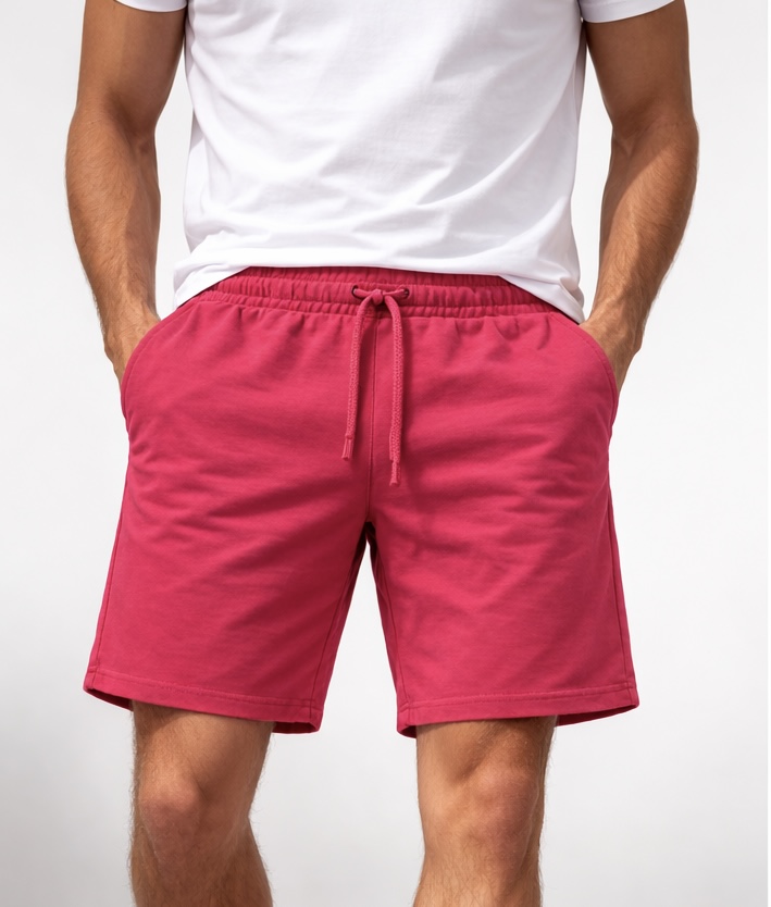 מכנס קצר מליבו - אדום פטל – תמונה 2