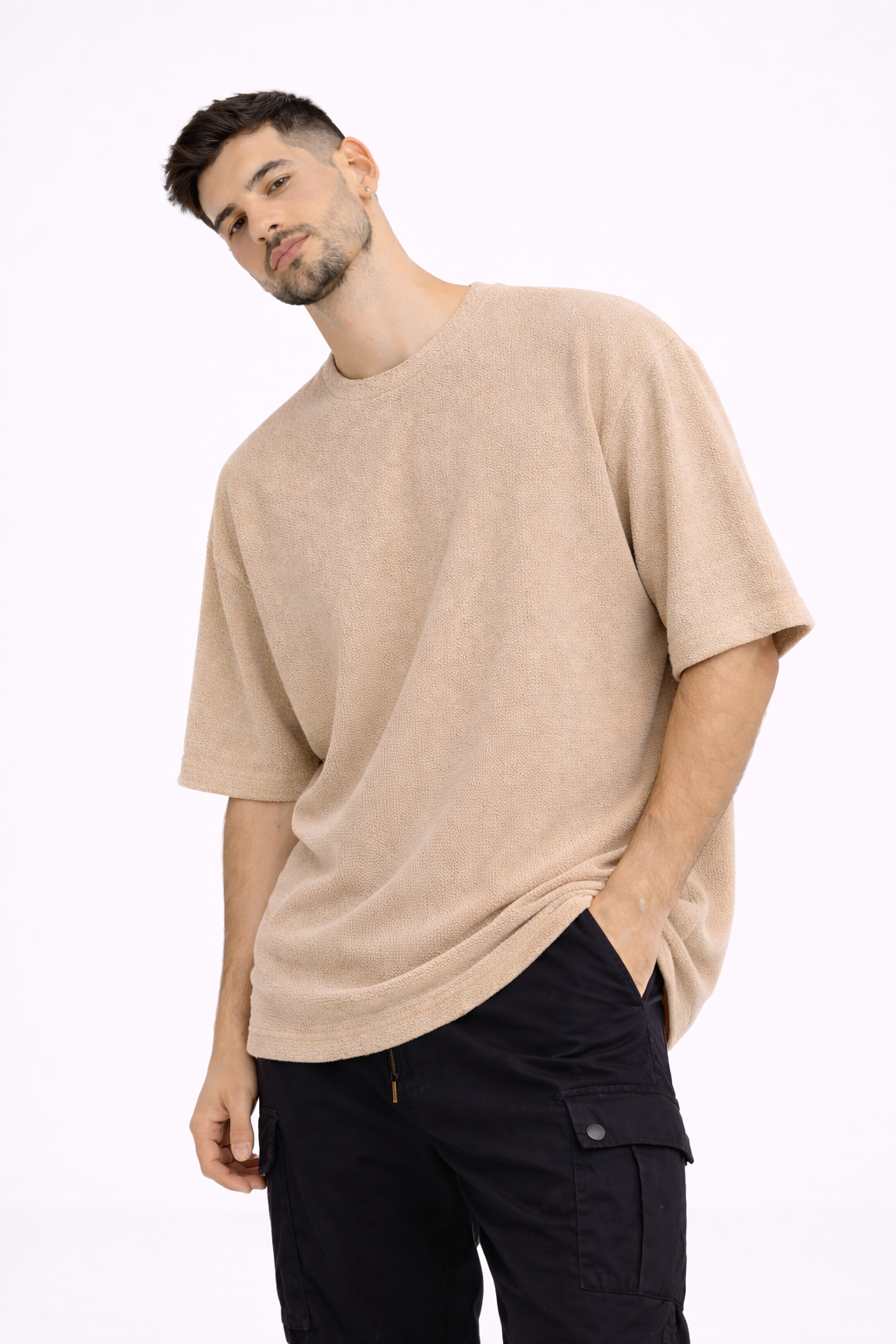 חולצת סנטוריני - בז' – תמונה 3