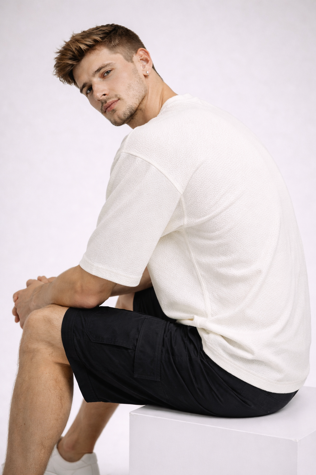 חולצת סנטוריני - לבן – תמונה 3