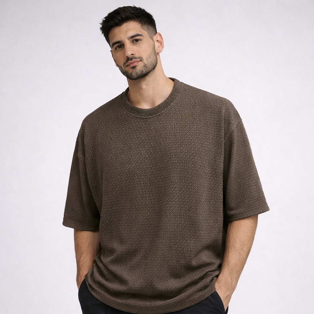 חולצת סנטוריני - חום קפה קר – תמונה 3