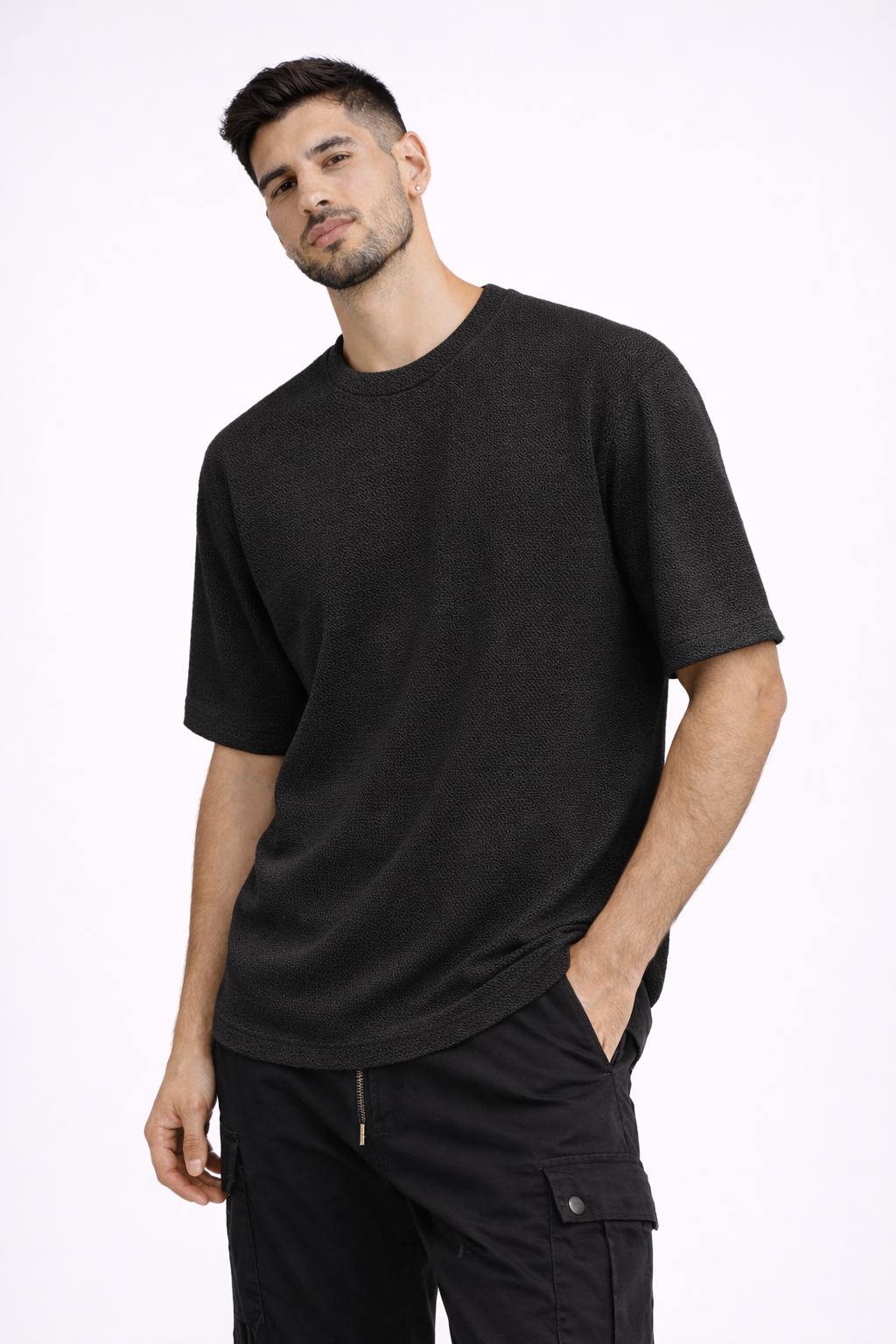 חולצת סנטוריני - שחור