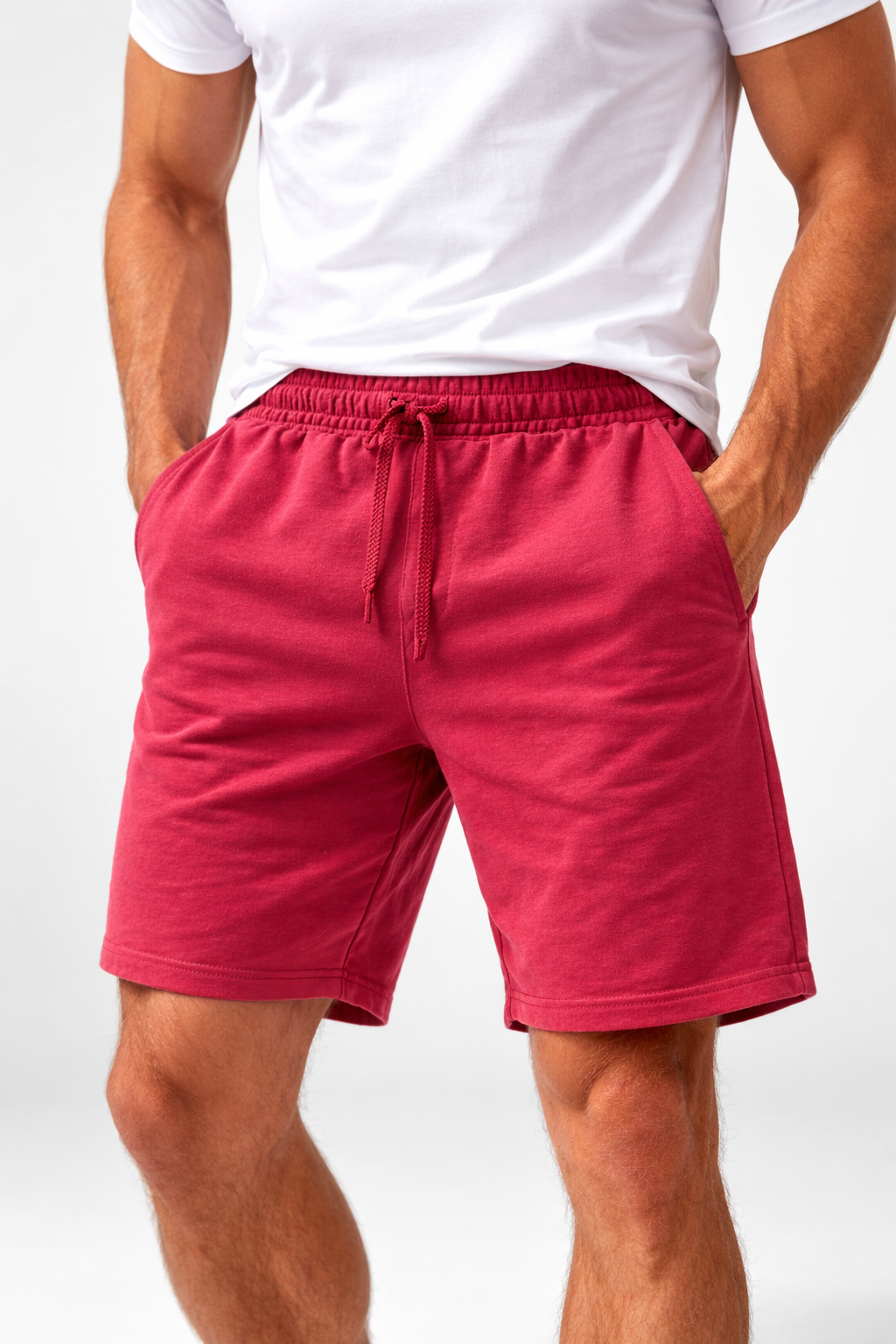 מכנס קצר מליבו - אדום פטל