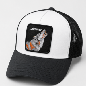 כובע Lonewolf Trucker - שחור לבן