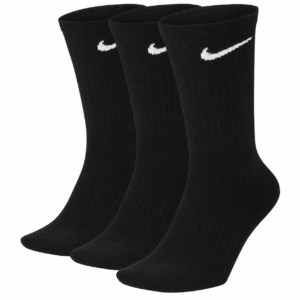 שלישיית גרביים גבוהות NIKE - שחור